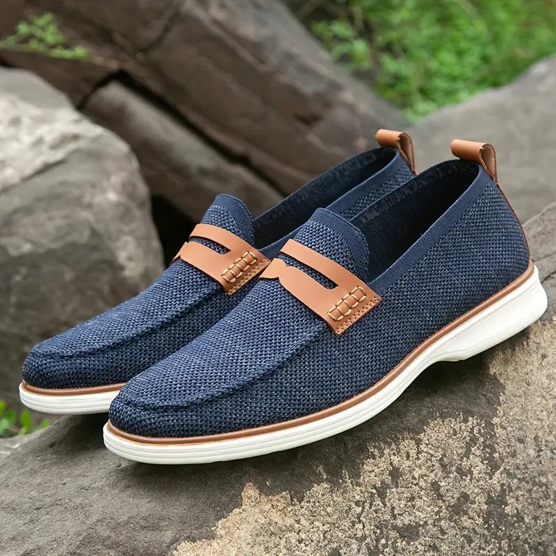 Men's Lightweight Breathable Slip On Penny Loafer Shoes - Bellkmart