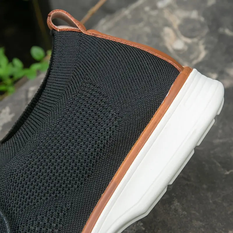 Men's Trendy Business Style Breathable Walking Shoes - Bellkmart