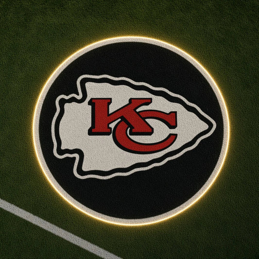 Kansas City Chiefs Football Car Door Projector Light grass scene