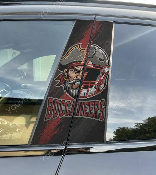 Tampa Bay Buccaneers Car Pillar Wrap - Universal Fit Style 2
