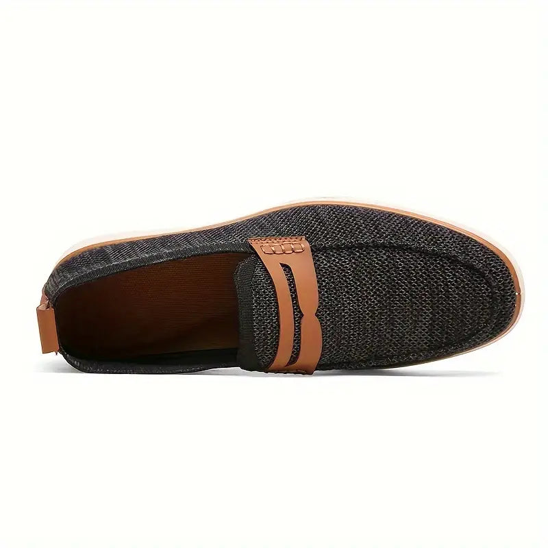 Men's Lightweight Breathable Slip On Penny Loafer Shoes - Bellkmart