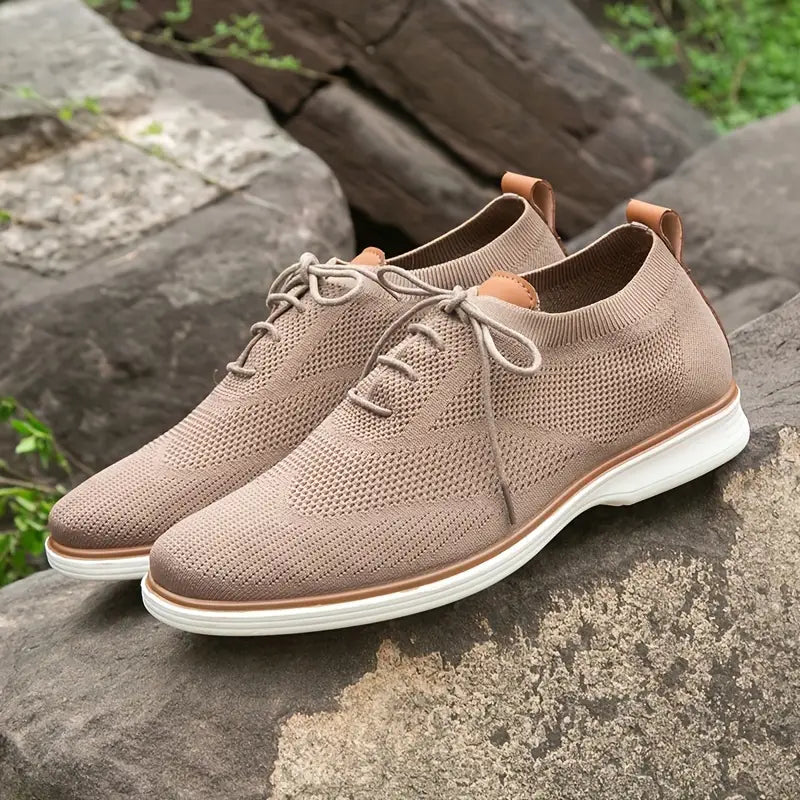 Men's Trendy Business Style Breathable Walking Shoes - Bellkmart