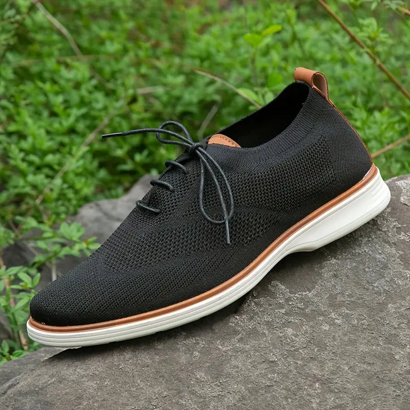 Men's Trendy Business Style Breathable Walking Shoes - Bellkmart