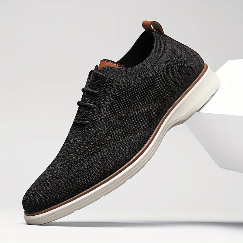 Men's Trendy Business Style Breathable Walking Shoes - Bellkmart