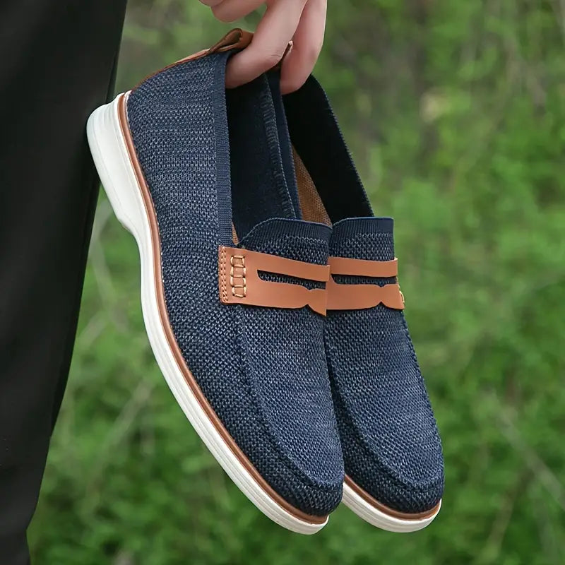 Men's Lightweight Breathable Slip On Penny Loafer Shoes - Bellkmart
