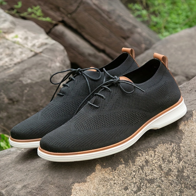 Men's Trendy Business Style Breathable Walking Shoes - Bellkmart
