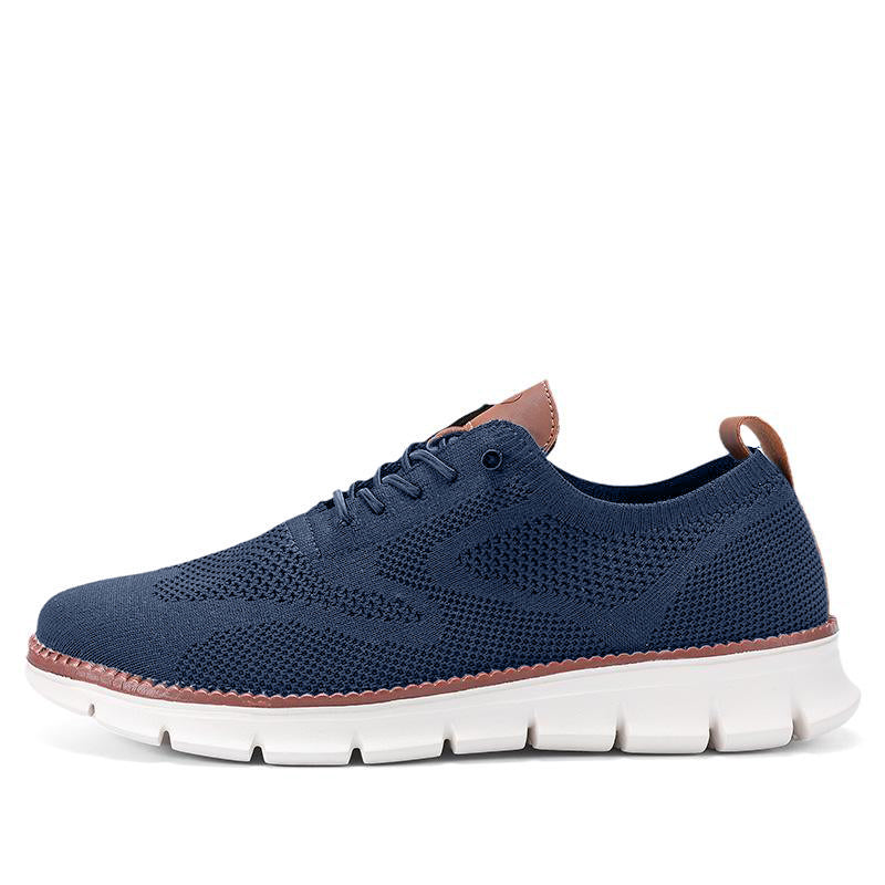 Bellkmart Super Comfy breathable Orthopedic Mesh Sneakers For Wide Feet - Dark Blue - Bellkmart