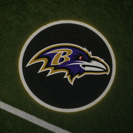 Baltimore Ravens Football Car Door Projector Light grass scene