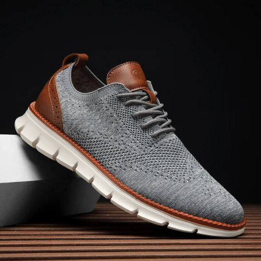 Bellkmart Comfy Non Slip Casual Lace Up Comfort Sneakers - Gray - Bellkmart