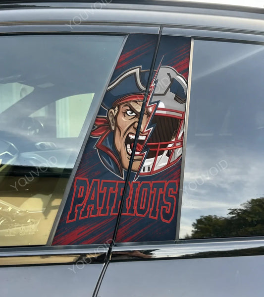 New England Patriots Car Pillar Wrap - Universal Fit Style 2