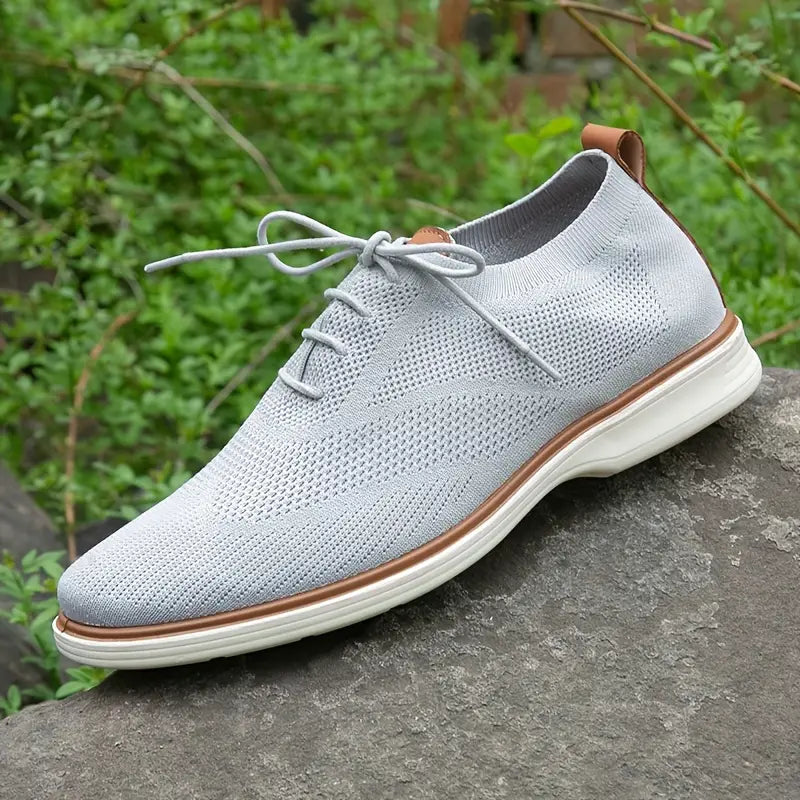 Men's Trendy Business Style Breathable Walking Shoes - Bellkmart