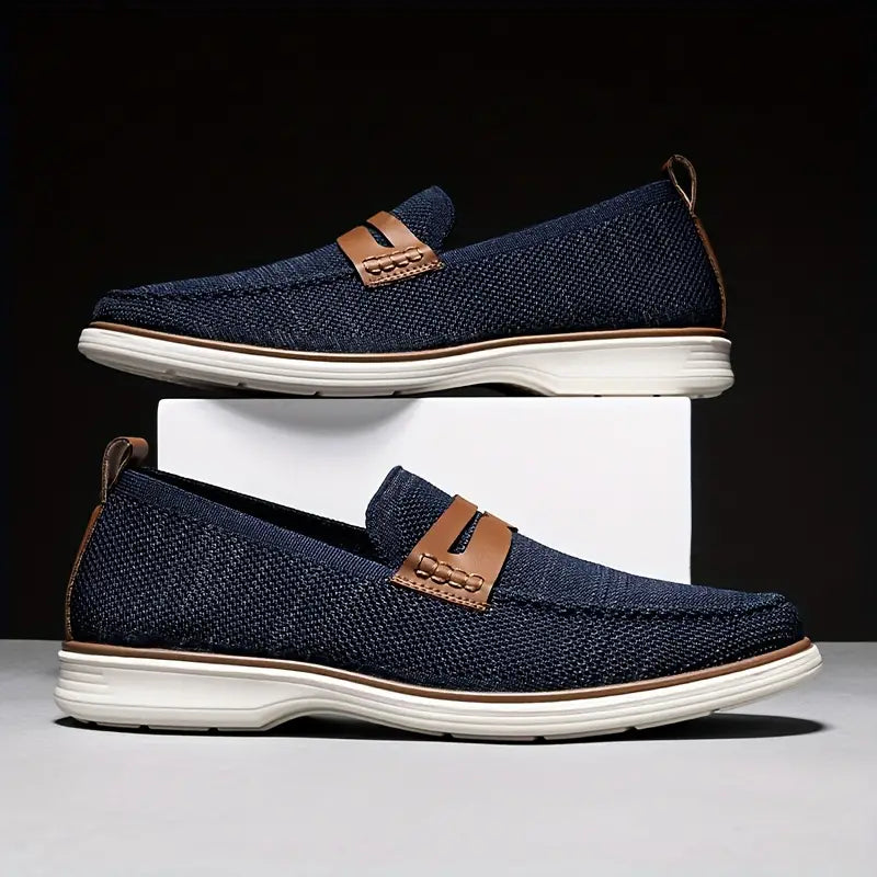 Men's Lightweight Breathable Slip On Penny Loafer Shoes - Bellkmart