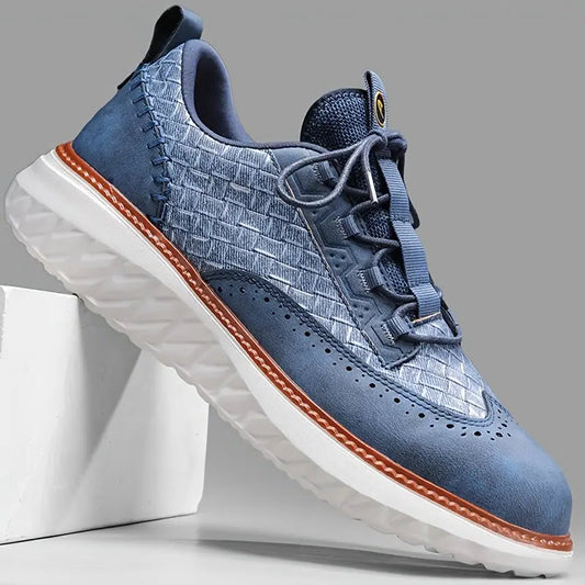 Men's Oxford Fashion Comfy Orthopedic Sneakers - Bellkmart