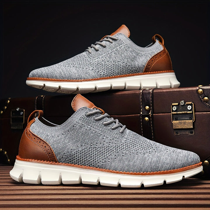 Bellkmart Comfy Non Slip Casual Lace Up Comfort Sneakers - Gray - Bellkmart