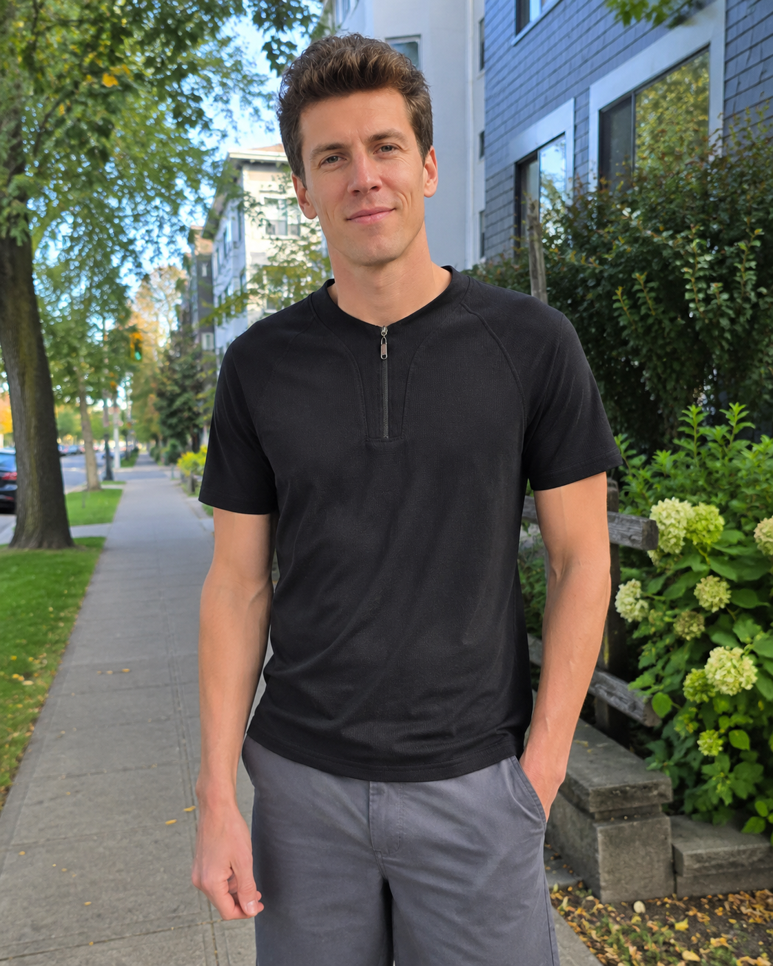 CoolSilk Zip Tee M-9XL - Bellkmart
