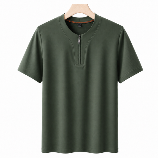 CoolSilk Zip Tee M-9XL - Bellkmart
