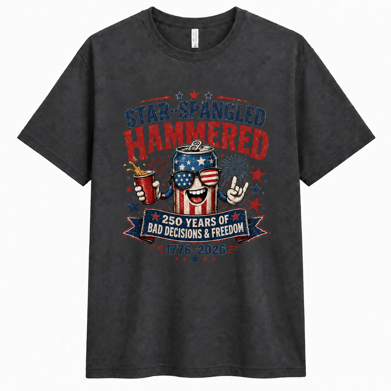 Men’s Star-Spangled Hammered Party Tee - Bellkmart