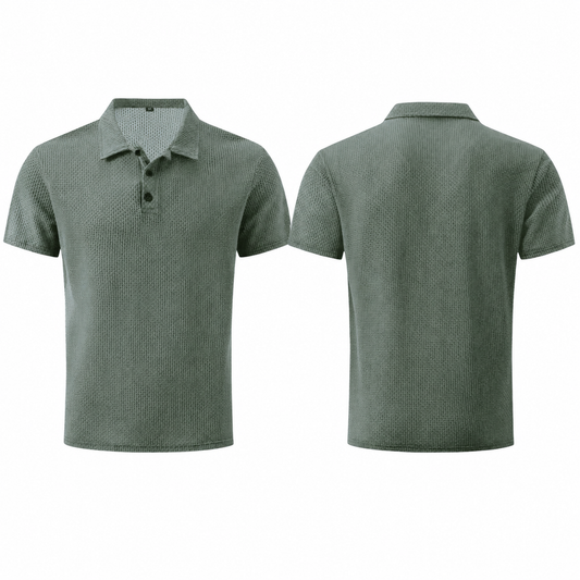 LuxeKnit™ Men’s Ice Silk Mesh Polo Shirt