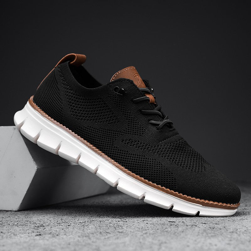 Bellkmart Super Comfy breathable Orthopedic Mesh Sneakers For Wide Feet - Black White - Bellkmart