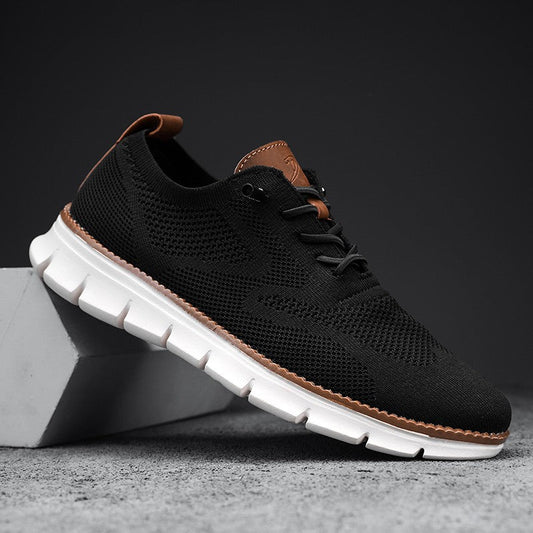 Bellkmart Super Comfy breathable Orthopedic Mesh Sneakers For Wide Feet - Black White - Bellkmart