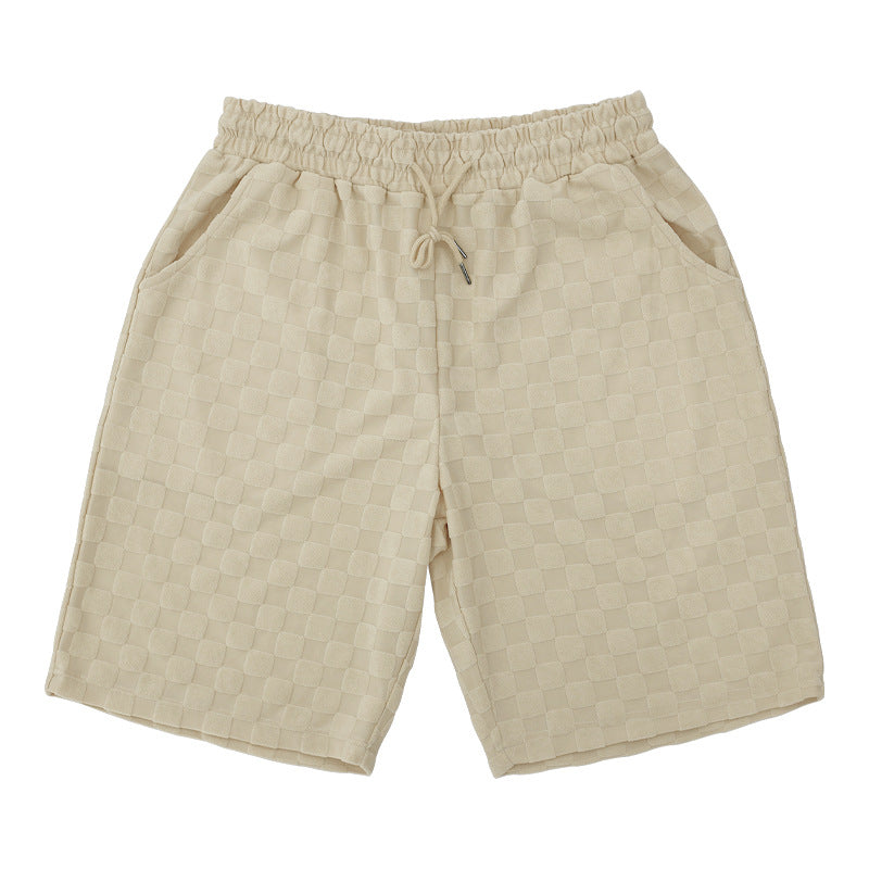 Men's Retro Plaid Two-Piece Loungewear Set - Bellkmart