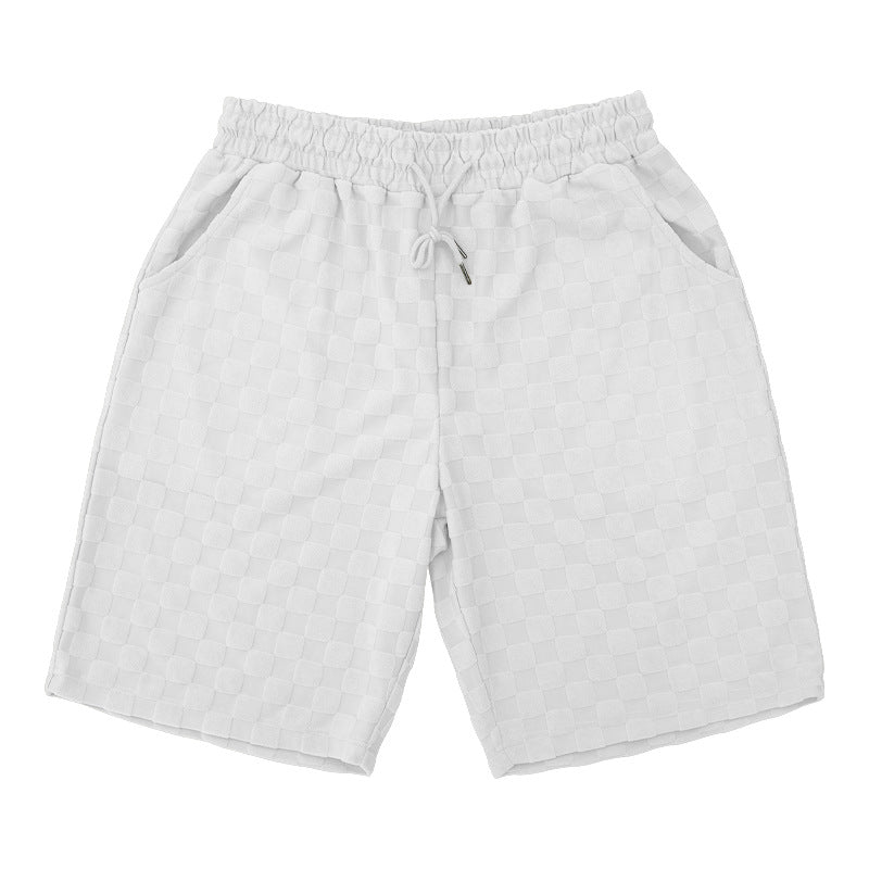 Men's Retro Plaid Two-Piece Loungewear Set - Bellkmart