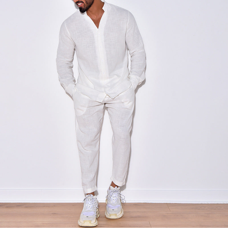 Effortless Linen Set: Timeless Comfort and Casual Elegance - Bellkmart