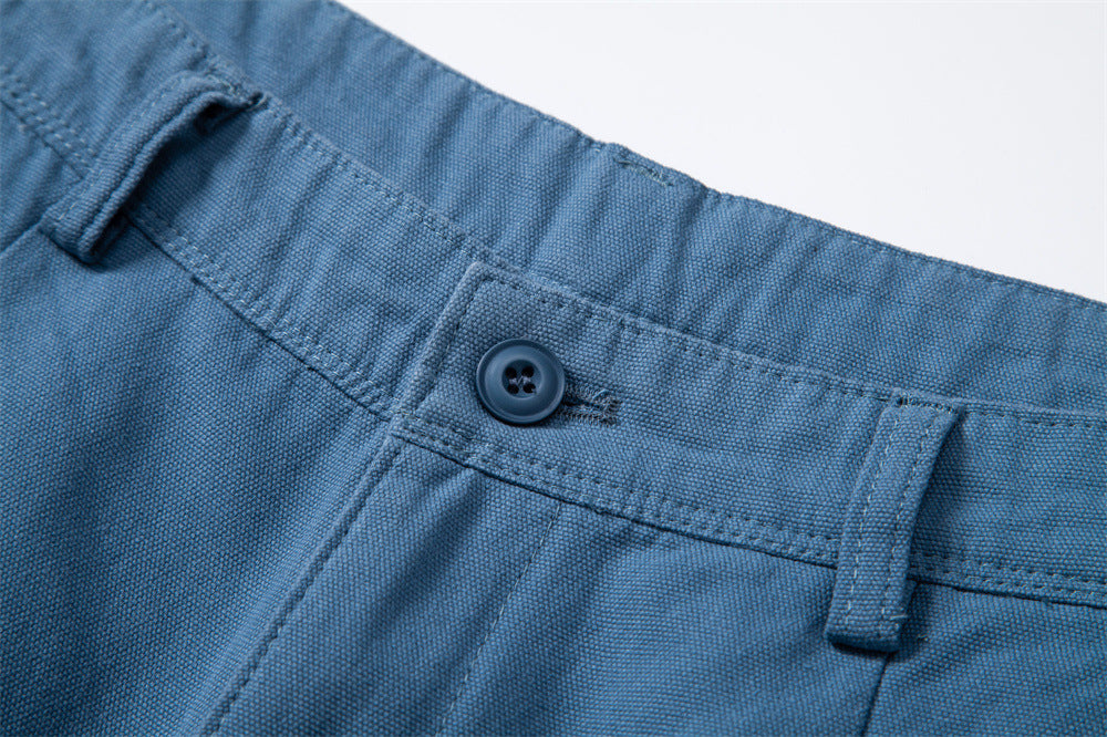 Men's Durable Pleated Shorts with Multiple Pockets - Bellkmart