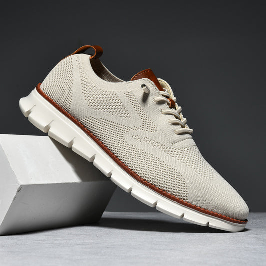 Bellkmart Super Comfy breathable Orthopedic Mesh Sneakers For Wide Feet - Beige - Bellkmart