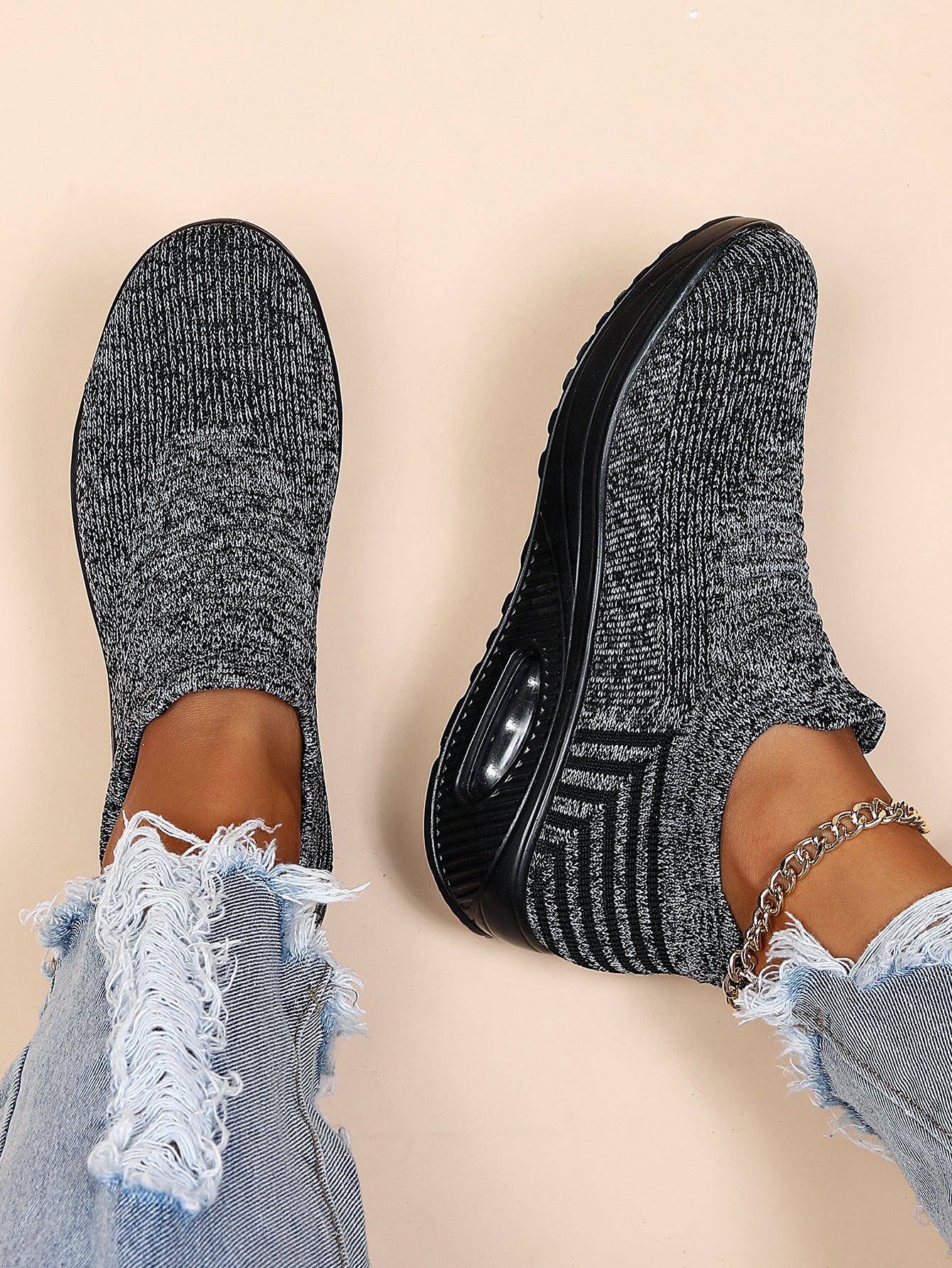 Breathable Women's Air Cushion Orthopedic Sneakers - Bellkmart