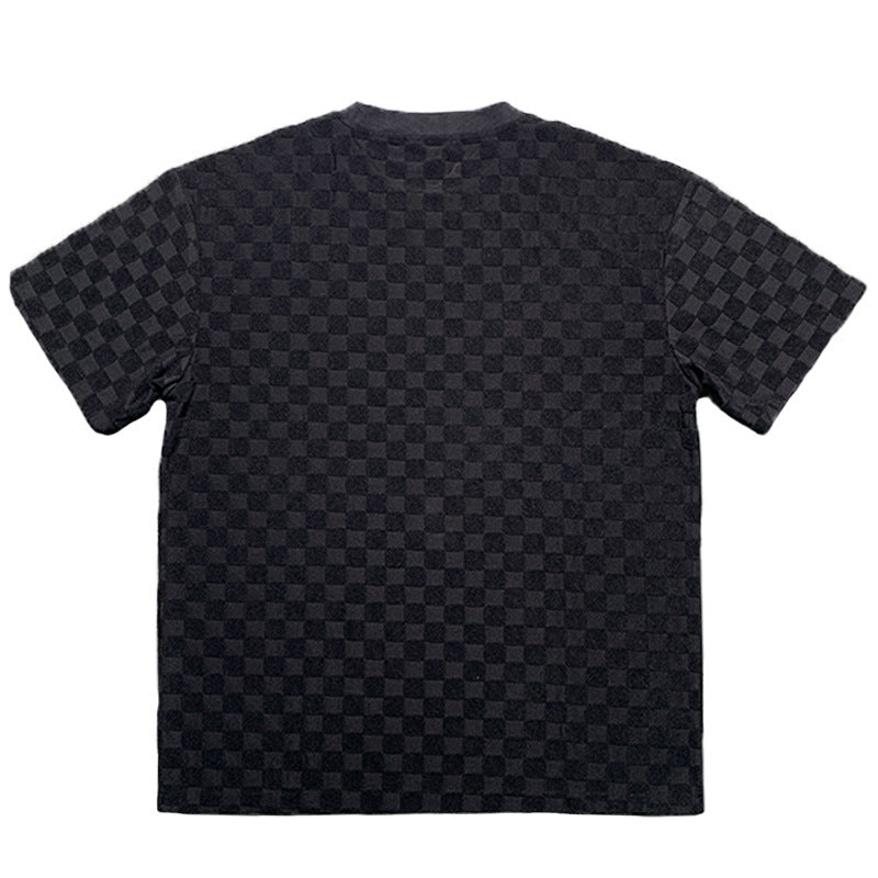 Men's Retro Plaid Two-Piece Loungewear Set - Bellkmart