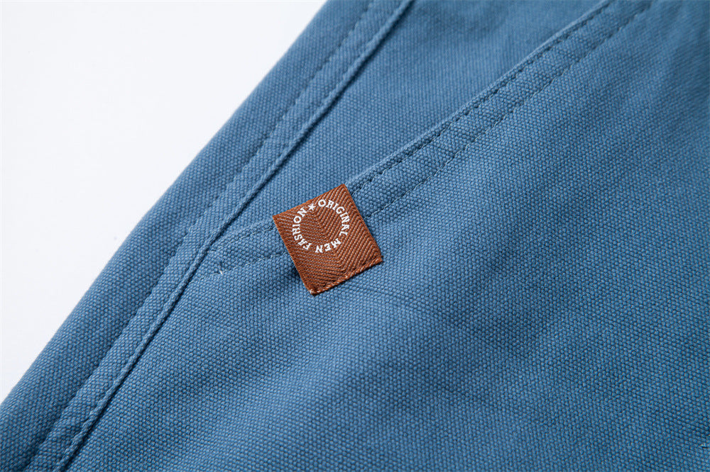 Men's Durable Pleated Shorts with Multiple Pockets - Bellkmart