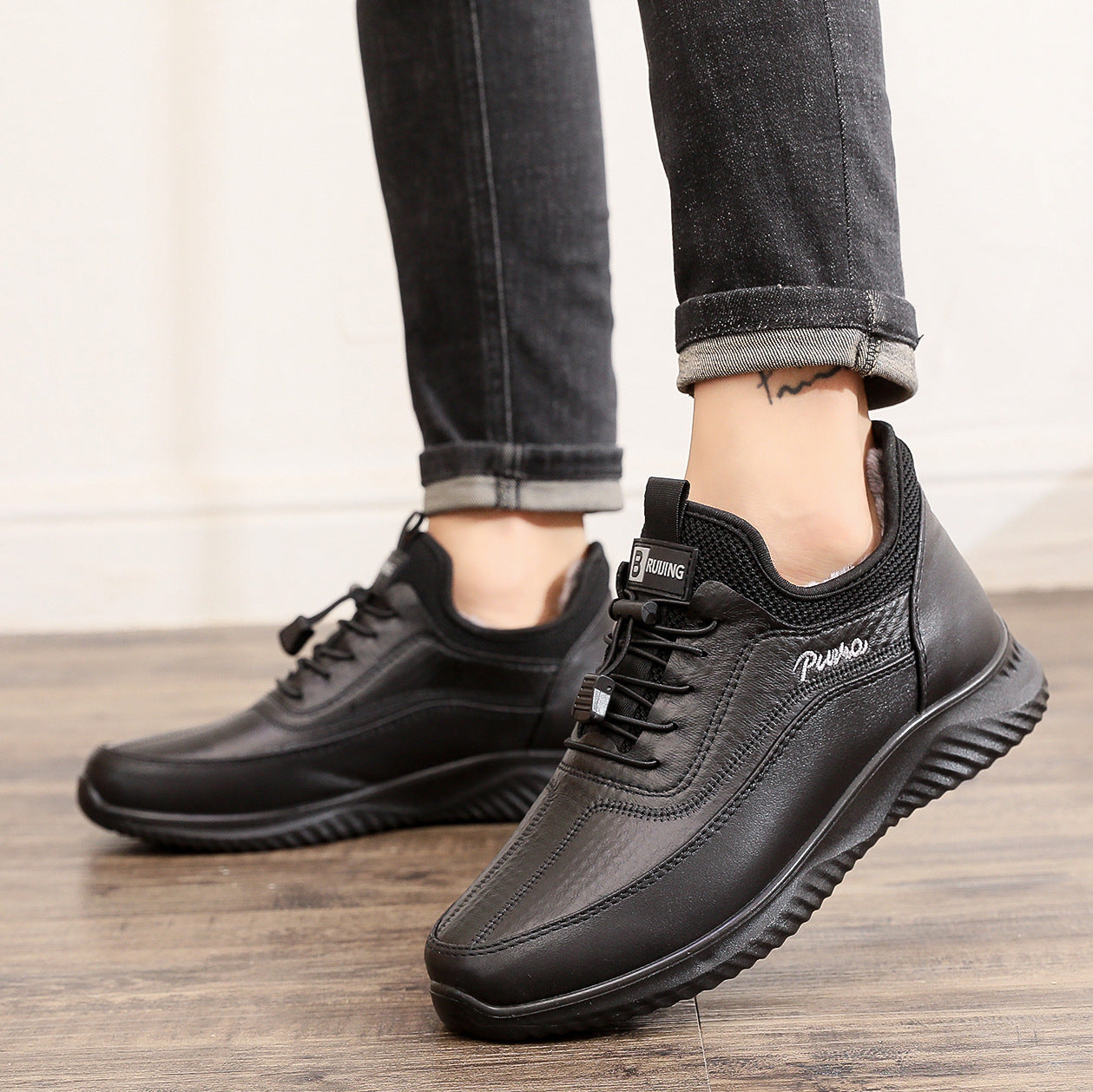 Men's Outdoor Fleece Cold-Proof Orthopedic Shoes - Bellkmart