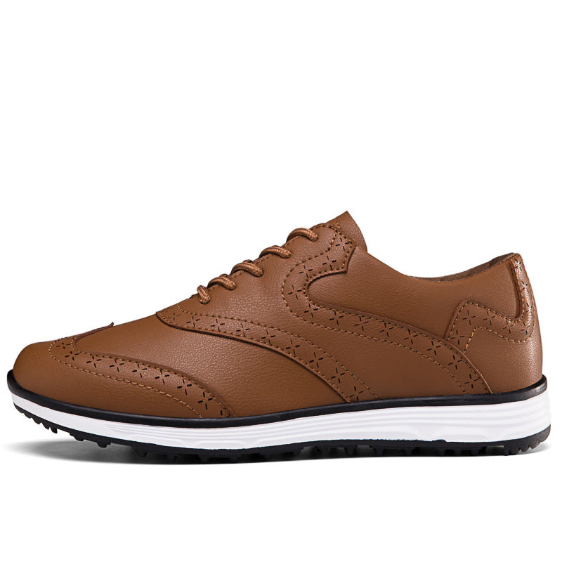 Men's Carved Fashion Golf Anti-Slip Casual Sports Shoes - Free Shipping - Bellkmart