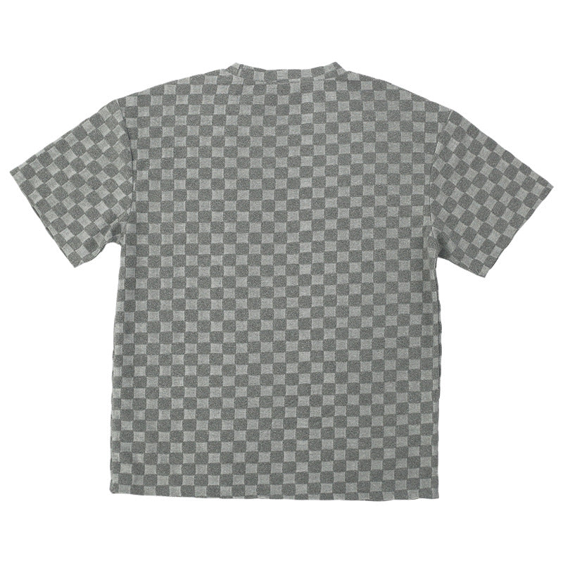 Men's Retro Plaid Two-Piece Loungewear Set - Bellkmart