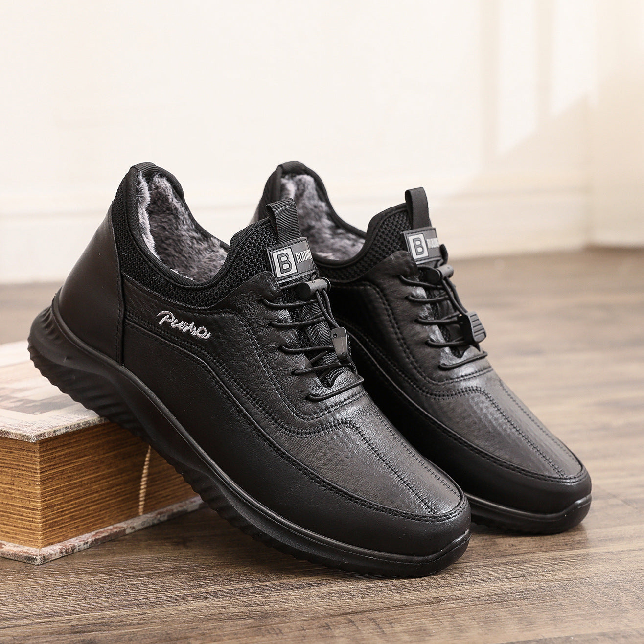 Men's Outdoor Fleece Cold-Proof Orthopedic Shoes - Bellkmart