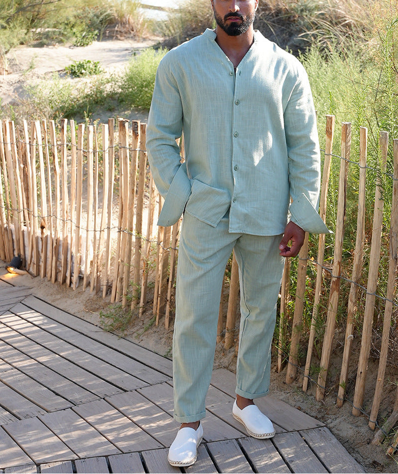 Effortless Linen Set: Timeless Comfort and Casual Elegance - Bellkmart