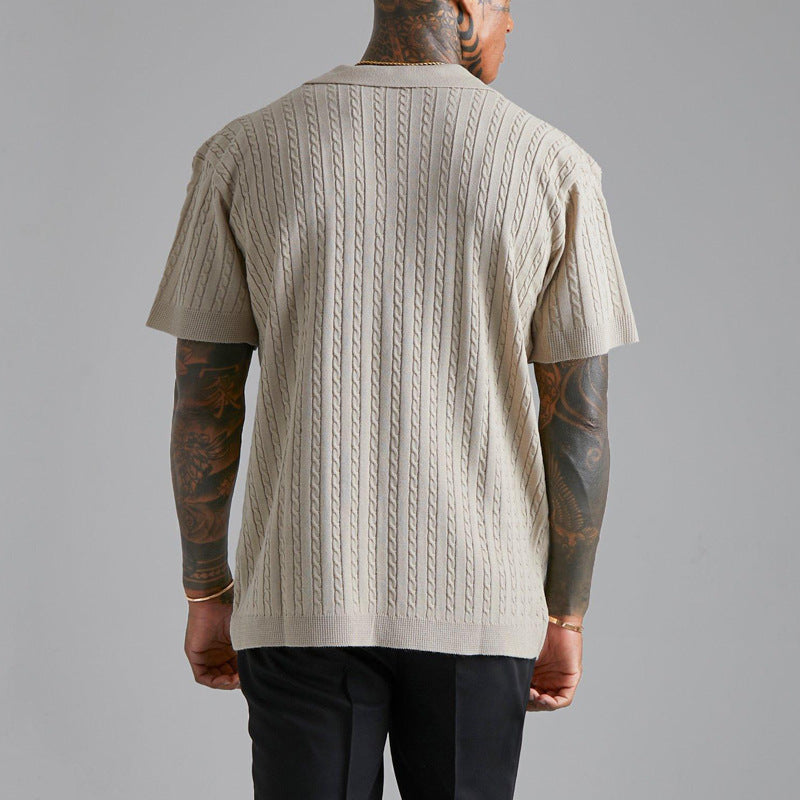 Classic Cable-Knit Shirt: Timeless Style with Modern Edge - Bellkmart