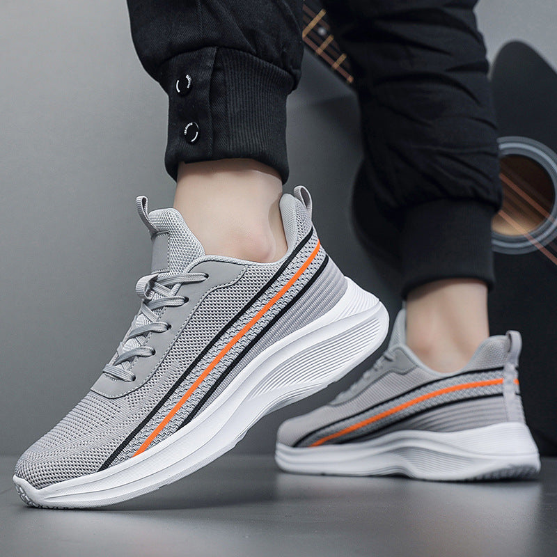 Striped Comfort Breathable Orthopedic Sneakers - Bellkmart