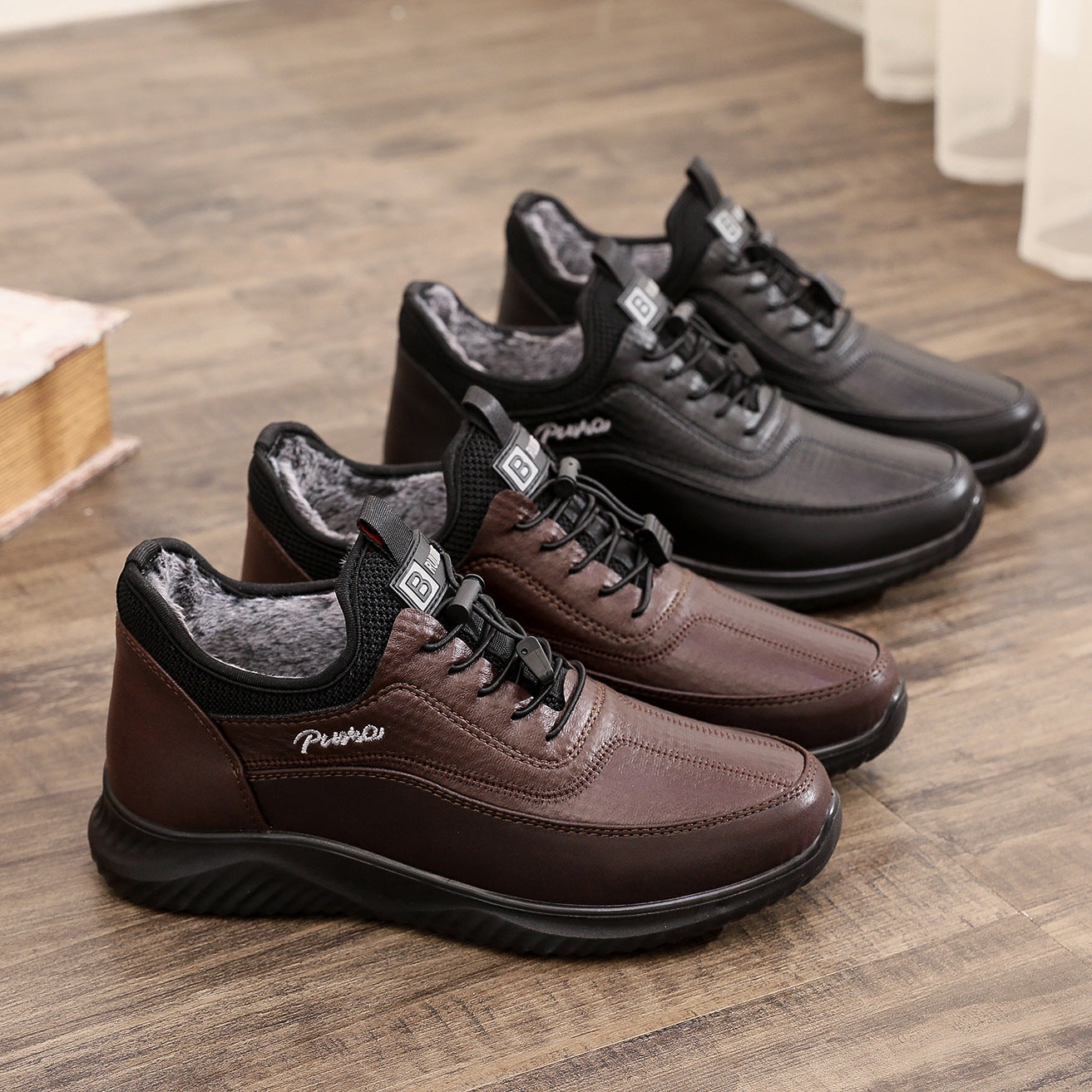 Men's Outdoor Fleece Cold-Proof Orthopedic Shoes - Bellkmart