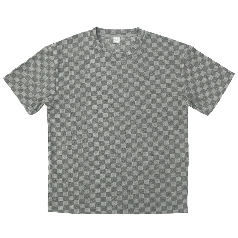 Men's Retro Plaid Two-Piece Loungewear Set - Bellkmart