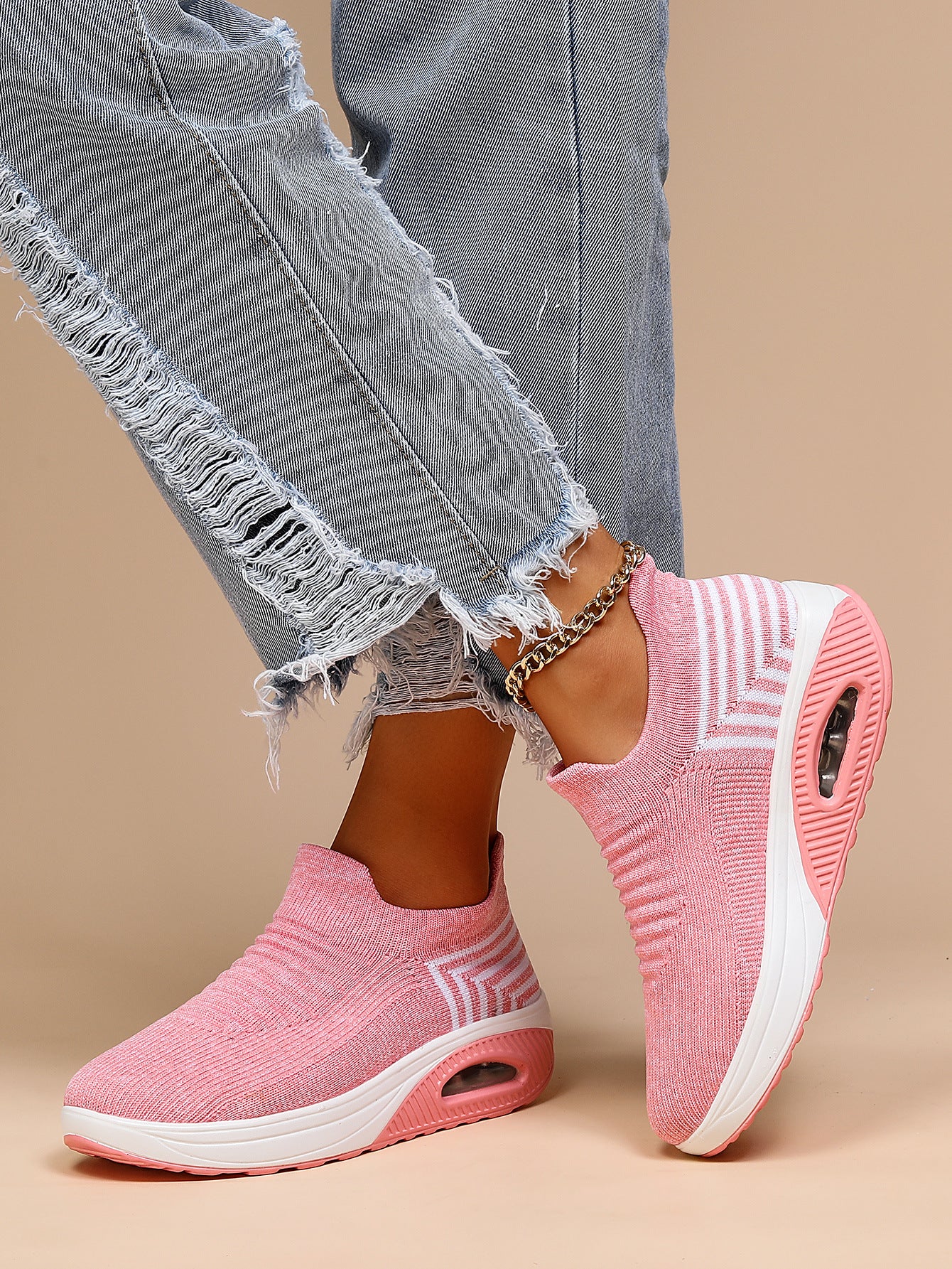 Breathable Women's Air Cushion Orthopedic Sneakers - Bellkmart