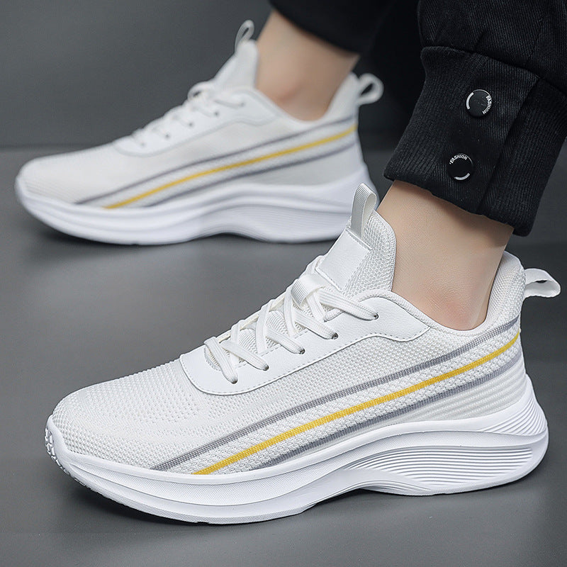 Striped Comfort Breathable Orthopedic Sneakers - Bellkmart