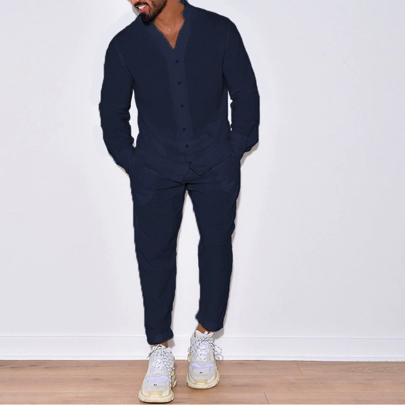 Effortless Linen Set: Timeless Comfort and Casual Elegance - Bellkmart