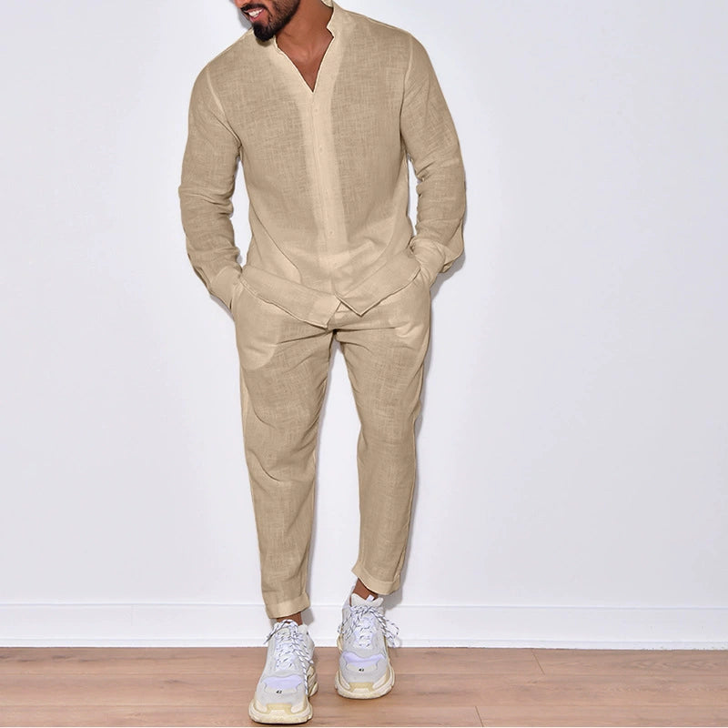 Effortless Linen Set: Timeless Comfort and Casual Elegance - Bellkmart