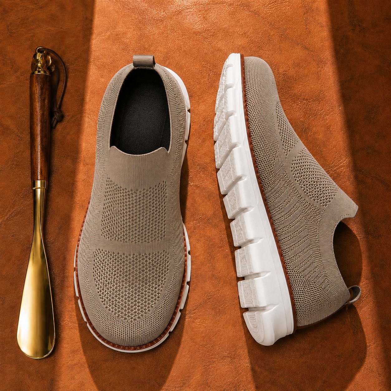 AirFlex flexible segmented sole and pull-tab detail