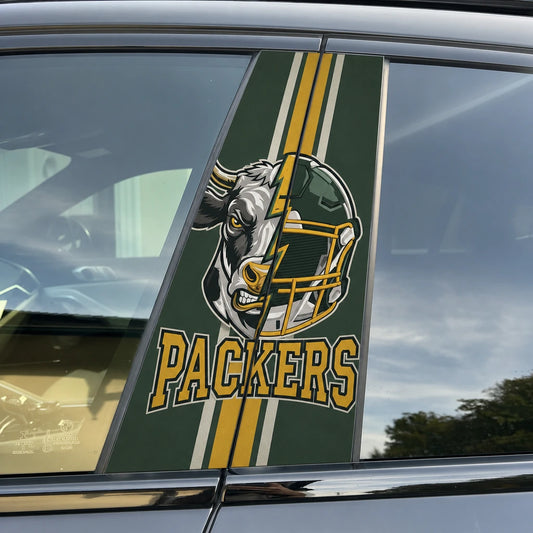 Green Bay Packers Car Pillar Wrap - Universal Fit Style 2