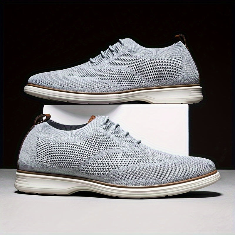 Men's Trendy Business Style Breathable Walking Shoes - Bellkmart