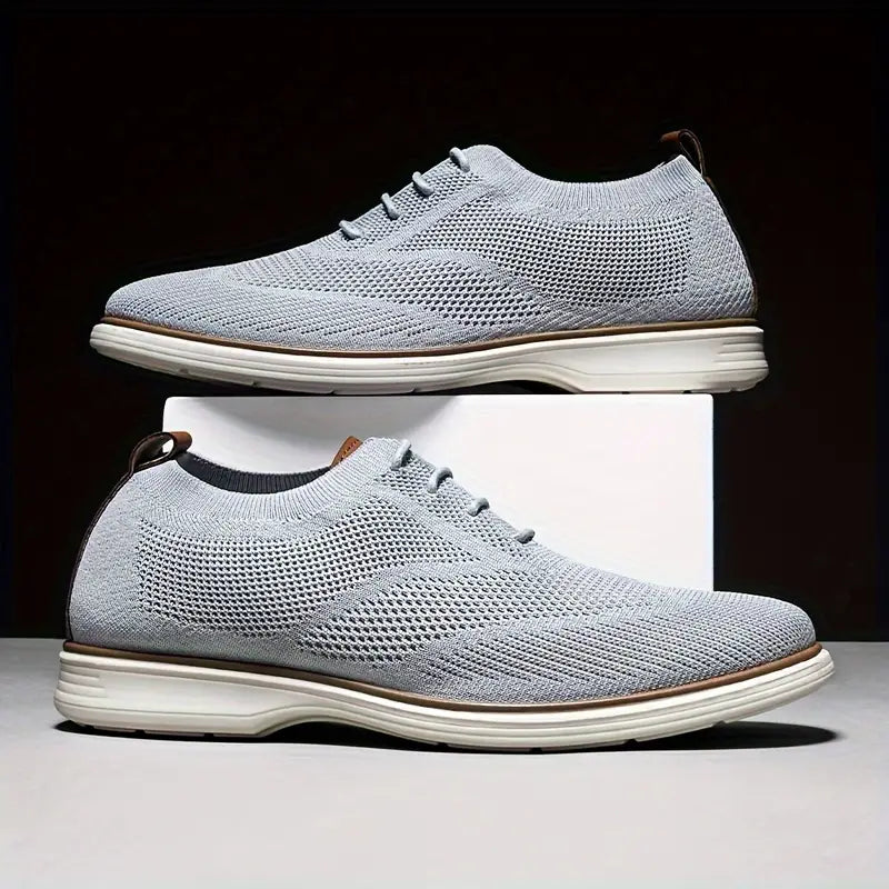 Men's Trendy Business Style Breathable Walking Shoes - Bellkmart