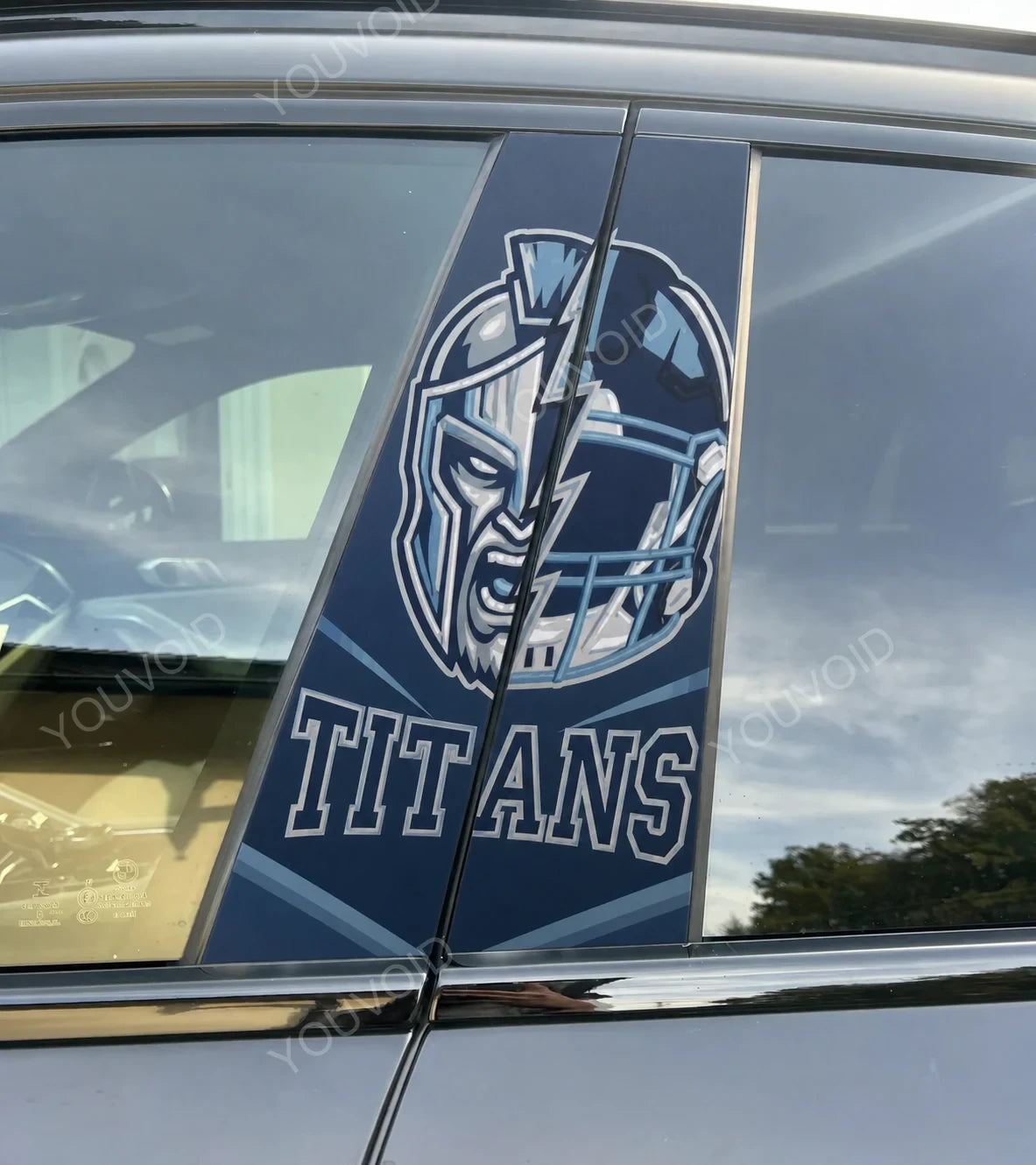 Tennessee Titans Car Pillar Wrap - Universal Fit Style 2